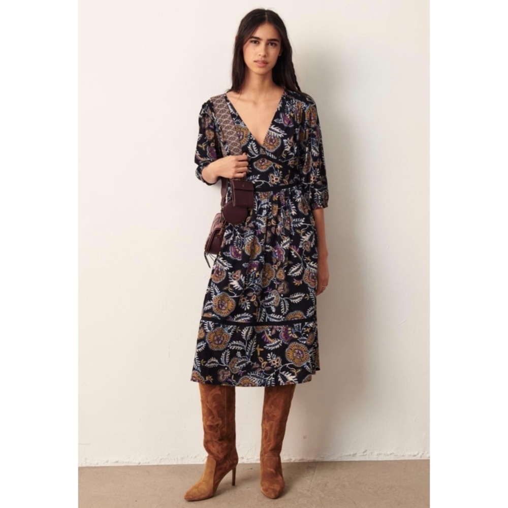 Ba&sh Paris floral midi dress